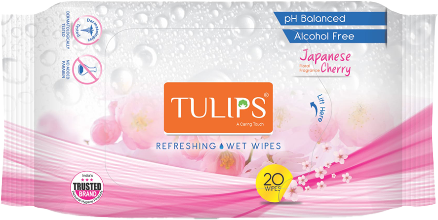 Tulips Wet Wipes (Plant Based)
