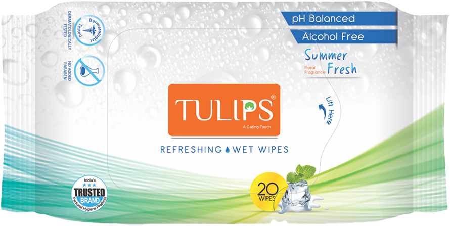 Tulips Wet Wipes (Plant Based)