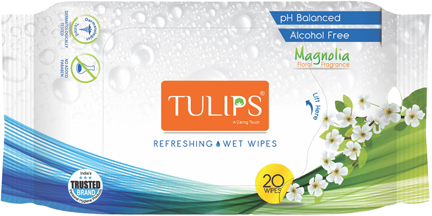 Tulips Wet Wipes (Plant Based)