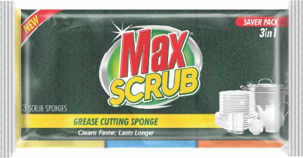 Max Scrub Sponge ΓÇô Grease Cutting Sponge