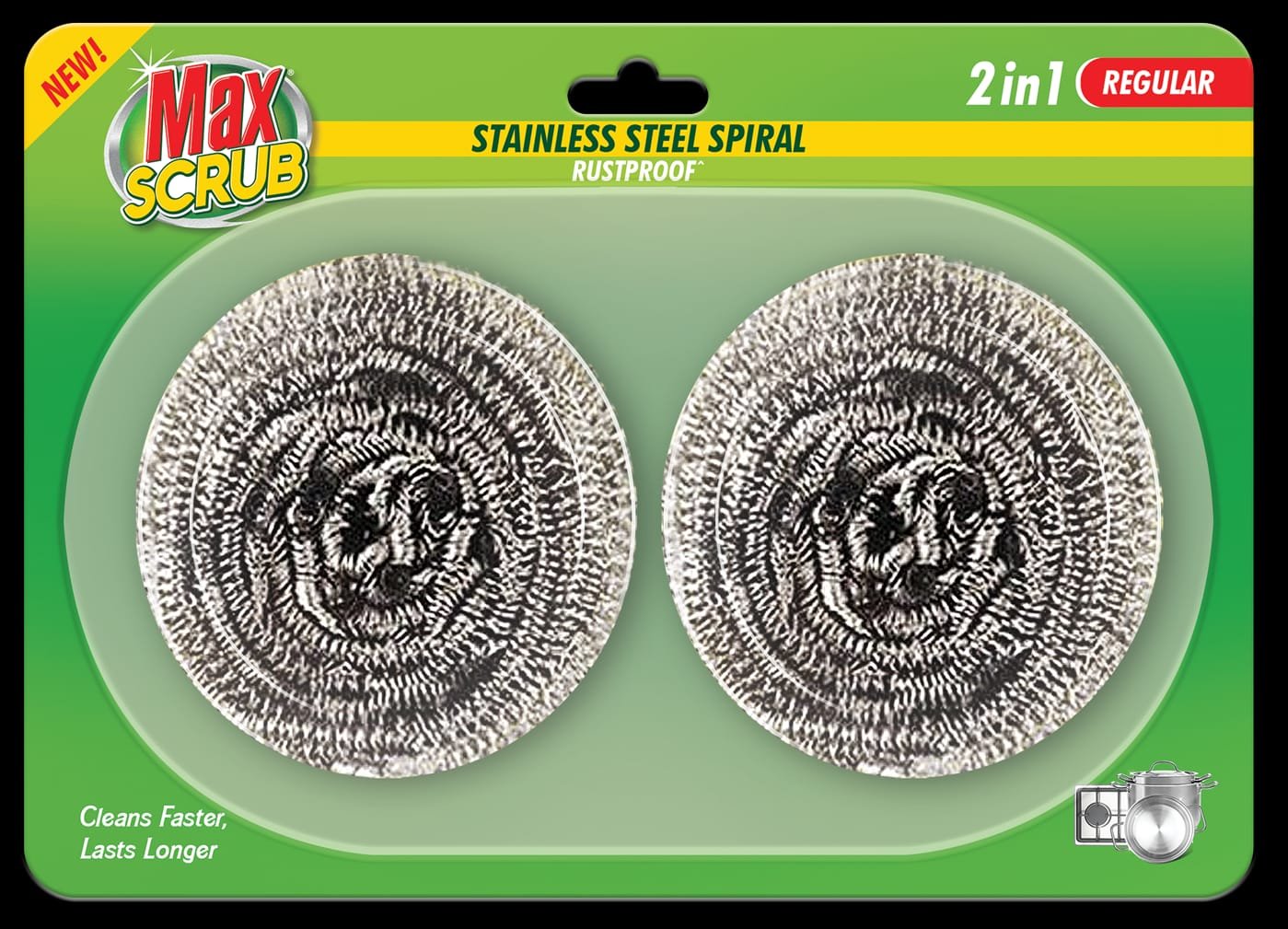 Max Scrub Stainless Steel ΓÇô Spiral Scrubbers